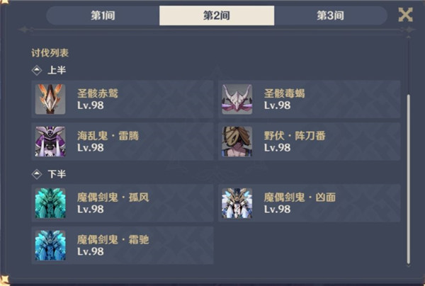 原神v3.4深渊12层攻略