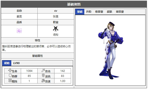 无期迷途麦昆角色面板数据