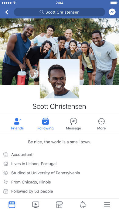 appfacebook截图2