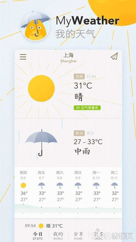 我的天气截图2
