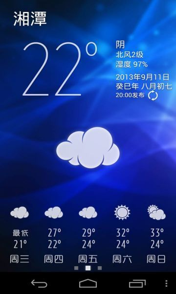闲云天气预报