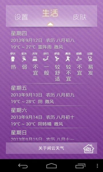 闲云天气预报截图2