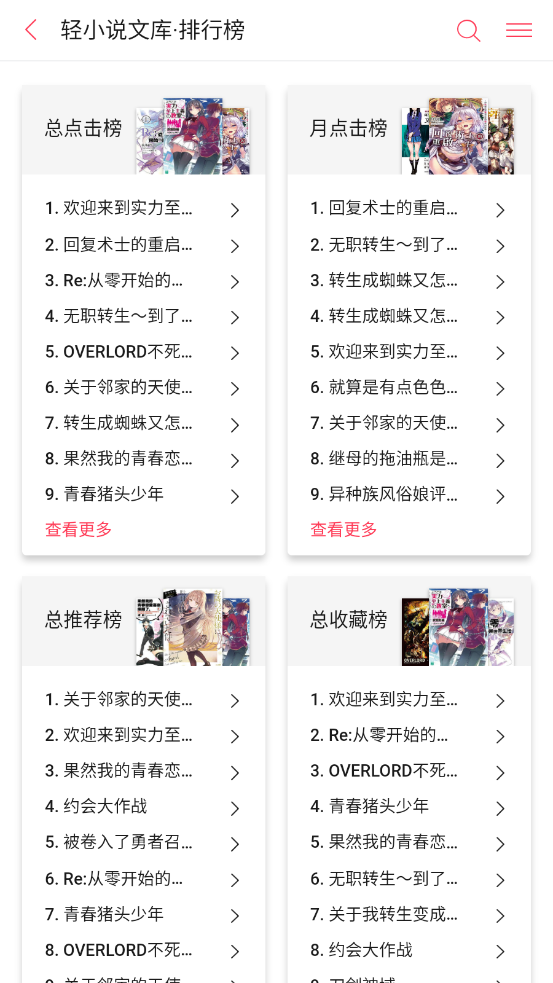 哔哩哔哩轻小说app截图4