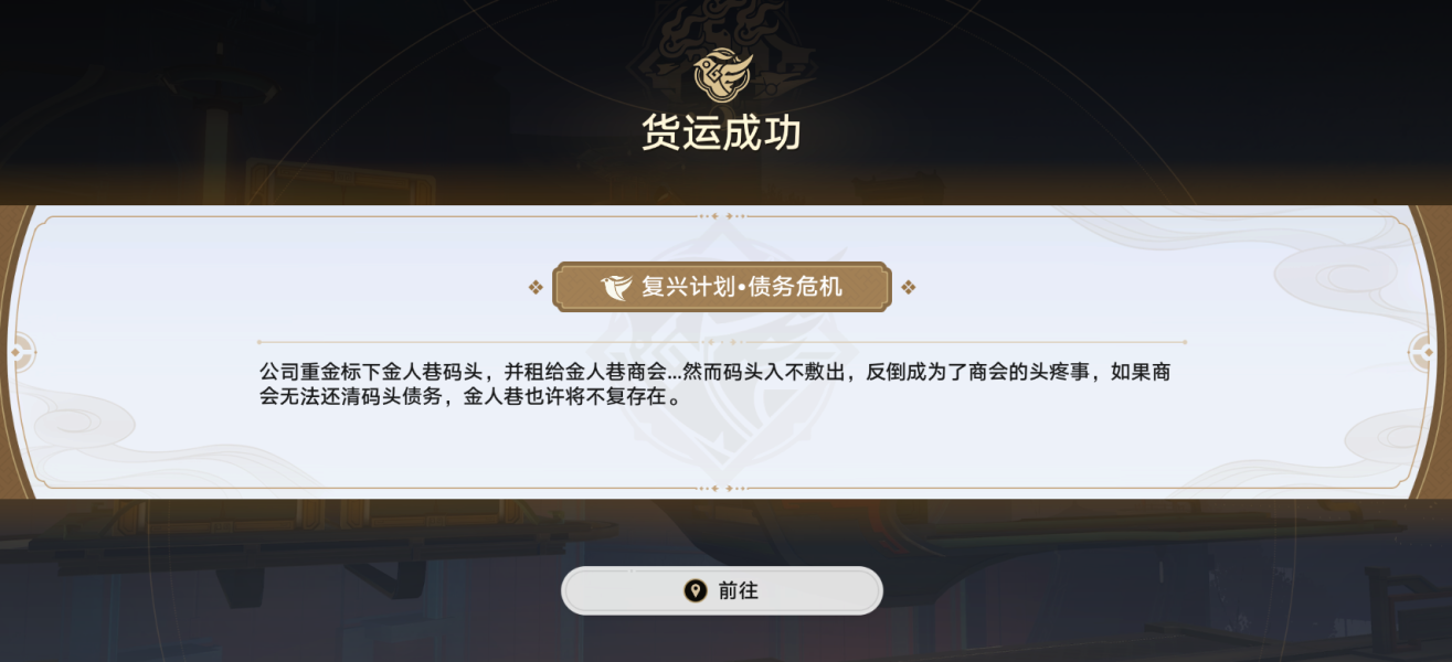 崩坏星穹铁道金人旧巷市廛喧债务危机辩论任务流程
