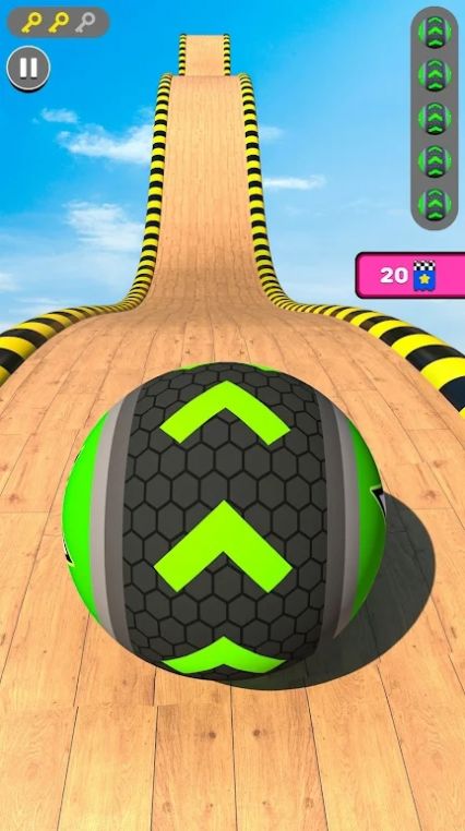 天空滚动球冲刺截图1