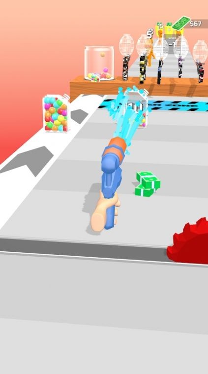 滋水枪跑酷射击截图3