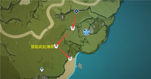 原神骗骗花采集路线