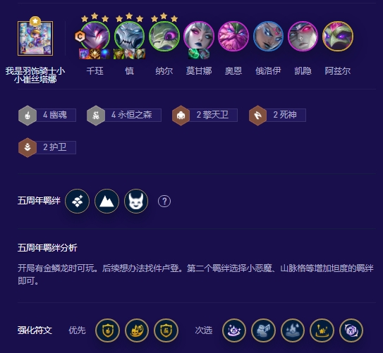 云顶之弈五周年时光机阵容推荐 卢登金鳞龙