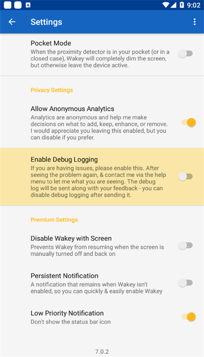 Wakey屏幕常亮app截图1
