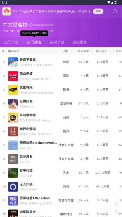 中文播客榜截图2