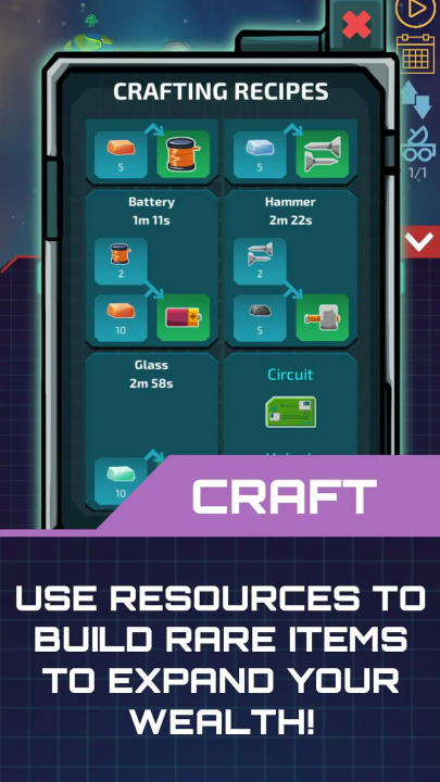 闲置星球矿工中文版截图1