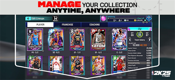 NBA2K25梦幻球队手游截图1