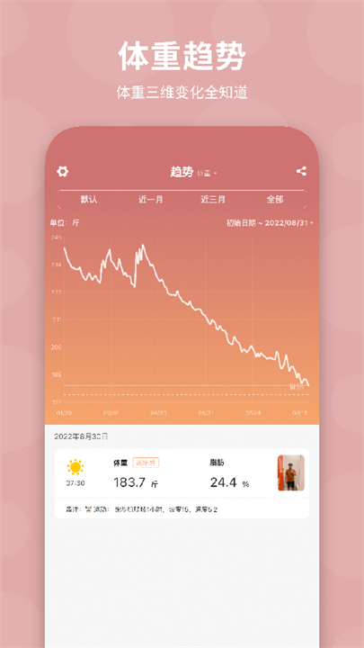 体重日记安卓版截图1